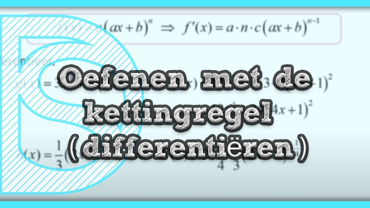 boog Wissen Walging Examen wiskunde b - Oefenen met de kettingregel (differentiëren) I  Digistudies (Havo/Vwo) - YouTube