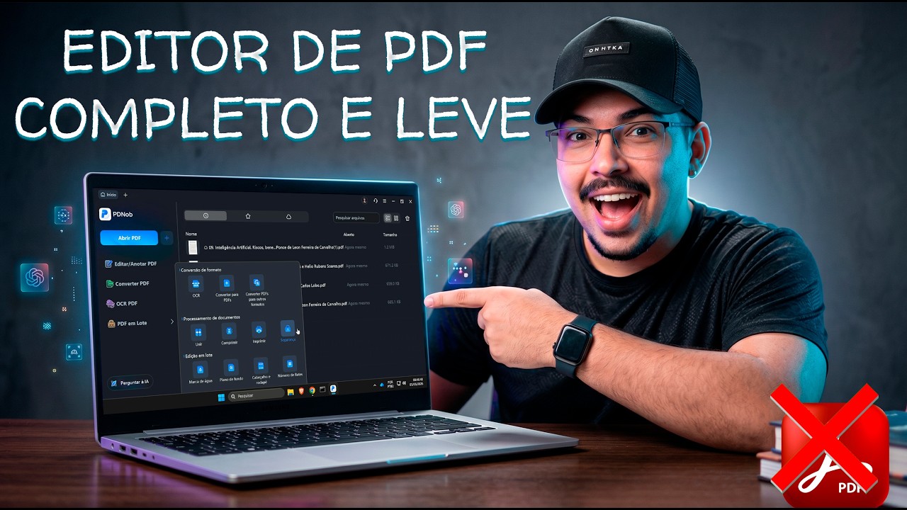Alternativa do adobe acrobat - melhor editor de PDF com IA - YouTube