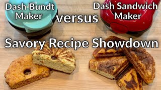 Dash Mini Bundt vs Sandwich Maker  the Savory Recipe Showdown