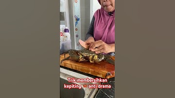 Thumbnail of Trik membersihkan kepiting anti drama #kepiting #trimmasakkepiting