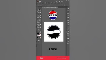 How to Design 2023 Pepsi Logo in illustrator 😍 #shorts #adobe #illustration #illustrator #2023