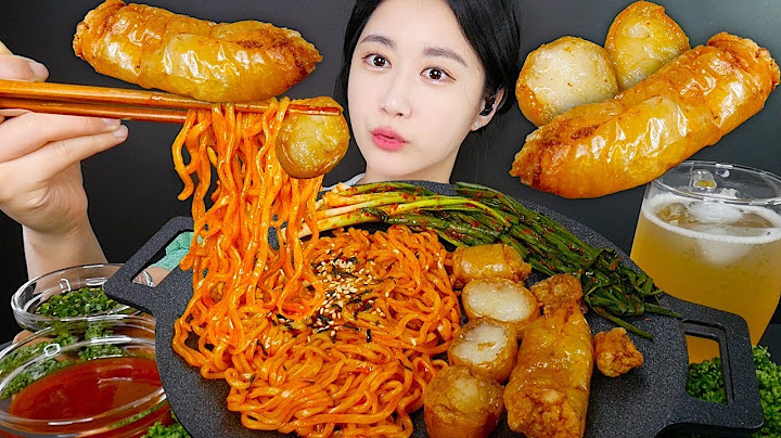 바삭한 대창에 불닭볶음면😋파김치는 필수! 대창, 통대창 먹방 | Daechang Mukbang | ASMR MUKBANG | Eating Show