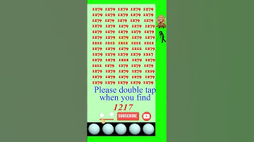 Spot (Find) 1217 in 5 seconds, #observation  #skills , Visual Test,  #search #puzzle #shorts #quiz