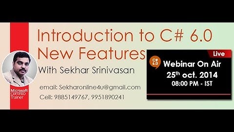 Introduction to the New Features of C# 6.0