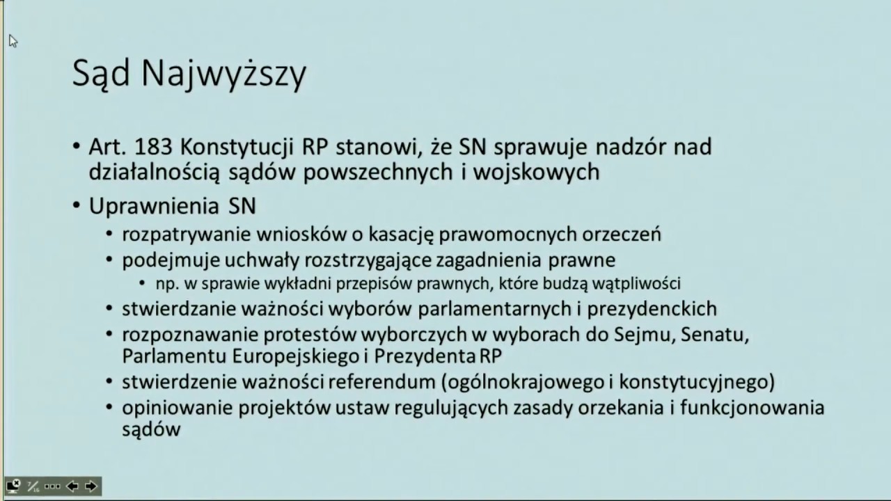 WOS - klasa 1 LO (SP). Władza sądownicza. Sądy i trybunały - YouTube