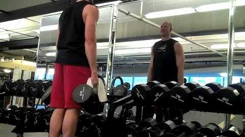 Self Made Exercise Index:  DB Towel Shrugs