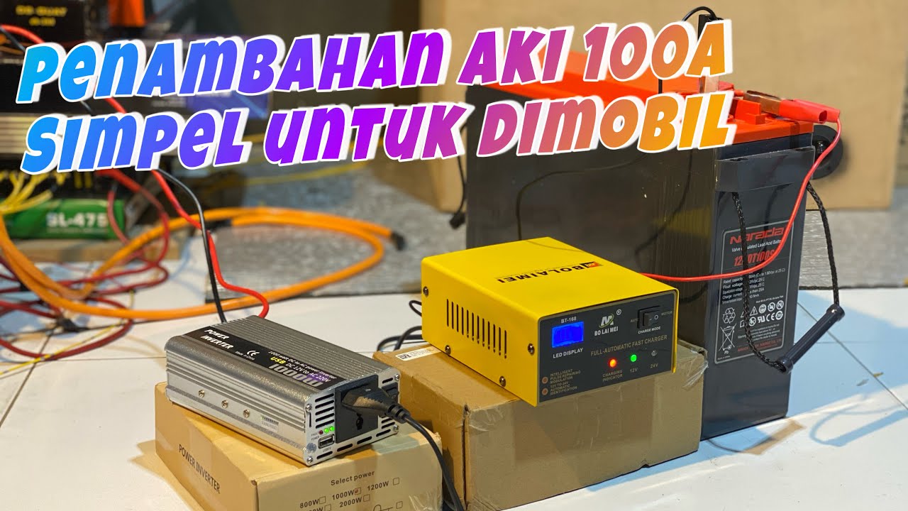 INOVASI BARU Pok pok Audio// tambah aki sekunder dimobil simpel