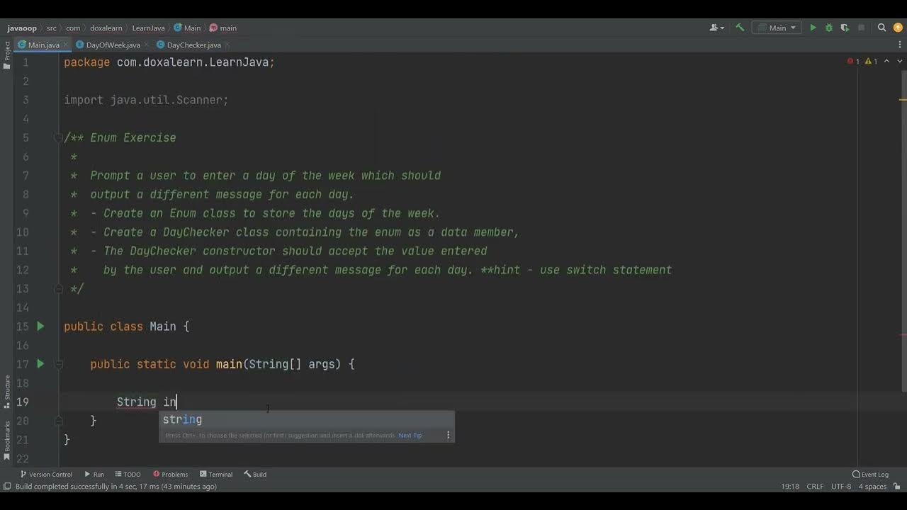 Oop Java - Switch Statement - YouTube