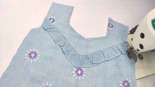 By sewing this simple and beautiful collar, you will fall in love with sewing