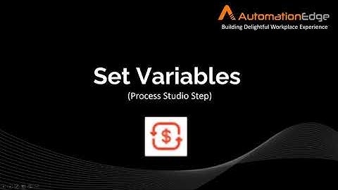 Set Variables