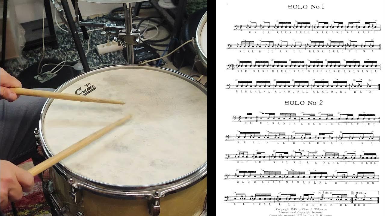 Wilcoxon Snare Drum Solo 1 YouTube