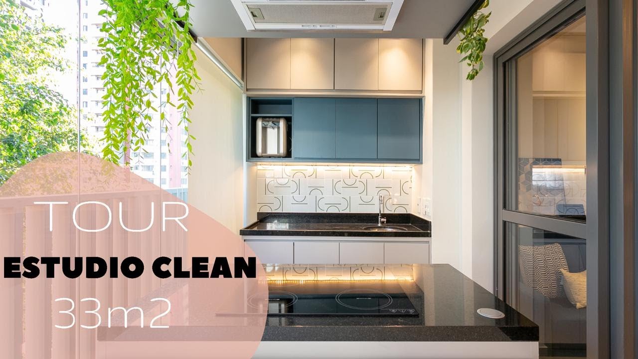 TOUR | AQUELE ESTÚDIO CLEAN DE 33M²