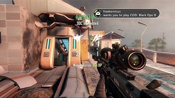 Call of Duty Black Ops 2: Combat Axe Across the Map Final Kill!