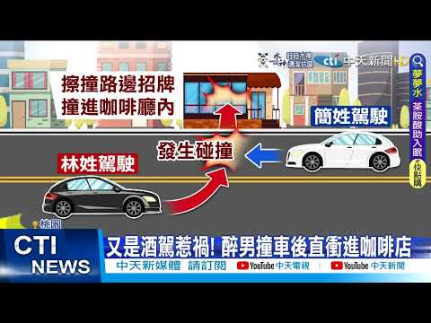 【每日必看】撞擊瞬間曝光 疑機車飆速自撞路邊休旅車@中天新聞CtiNews 20220325