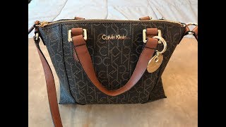 What's in my small Calvin Klein Signature Bag - YouTube