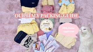PACK WITH US FOR 15 DAYS IN ITALY 🇮🇹✈️ | Our Best Packing Hacks & Travel Tips!