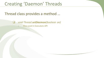 Daemon Threads