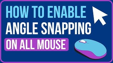 HOW TO ENABLE ANGLE SNAPPING MOUSE (2023) | How to Turn on Angle Snapping