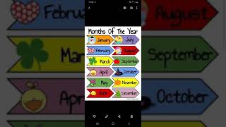 English For Kids-Months Of The Year Uşaqlar Üçün Ingilis Dili -İlin Ayları