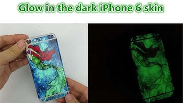 Tutorial of making mermaid glow in the dark custom iPhone 6 skin