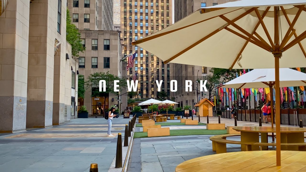 Early Morning Summer Walk on Fifth Avenue Manhattan New York | Midtown New York Walk