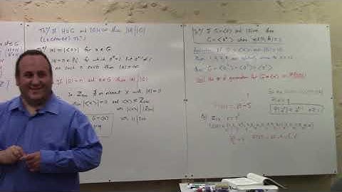 Number Theory, order of elements, unique cyclic subgroups of Z20, 8-31-21 part 2