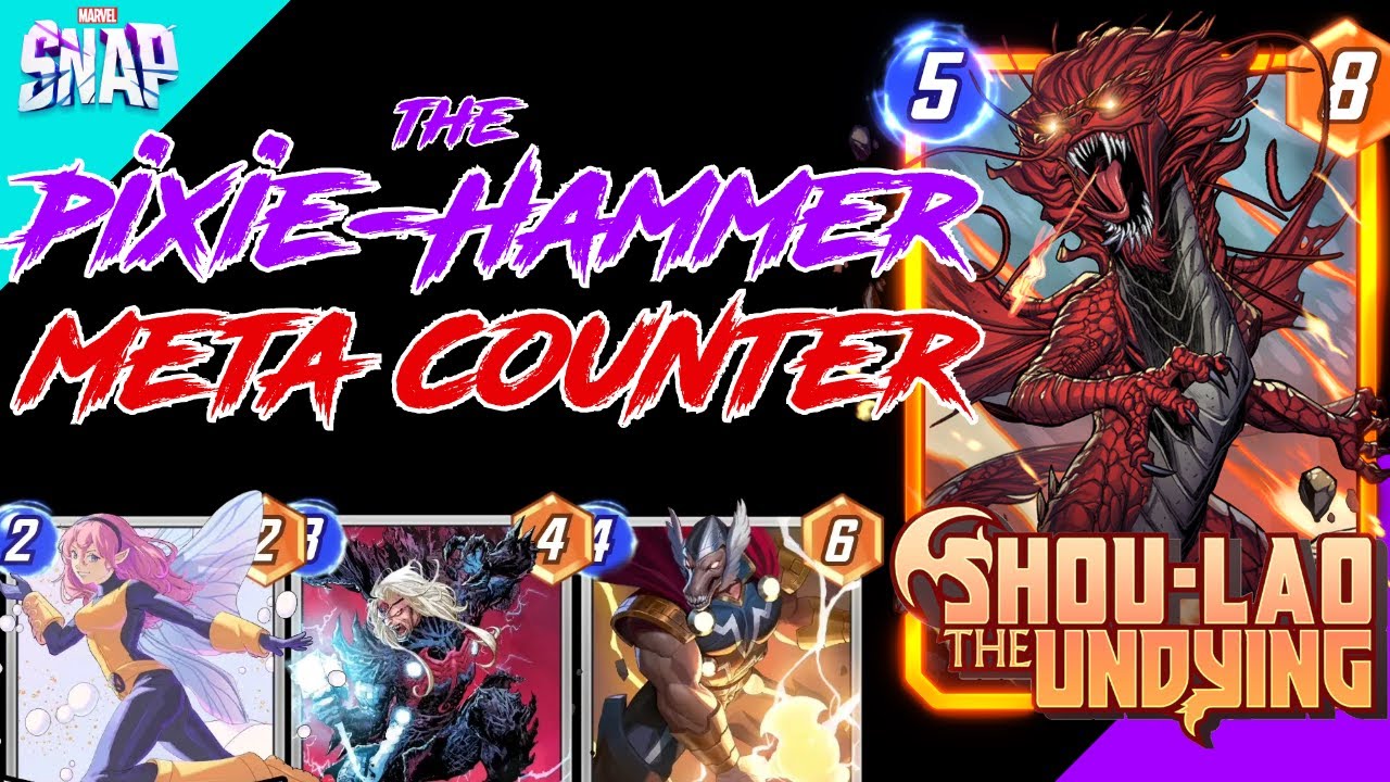 2 Dragons, 2 Hammers and 1 Fairy. A wacky counter for the Shou-Lao meta in Marvel Snap