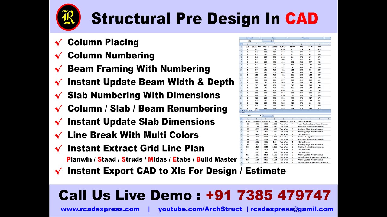 Structural Pre Design Software - YouTube