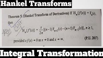 14. Hankel Transform of Derivatives - Most Important Theorem#5 - Complete Concept