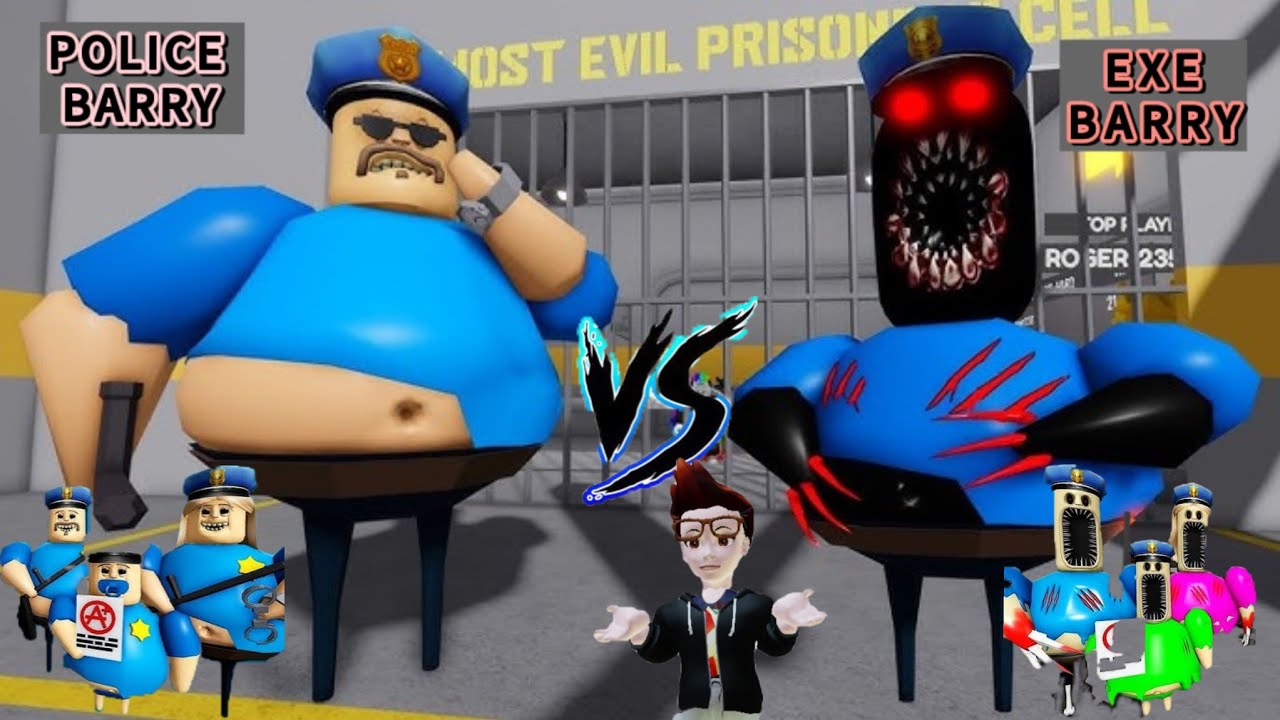 BARRY EXE Vs POLICE BARRY S PRISON RUN OBBY ROBLOX FULL GAMEPLAY 