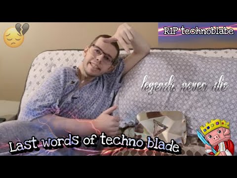 Last words of @Technoblade RIP 🥀 | too sad moment 🥺 | #riptechnoblade