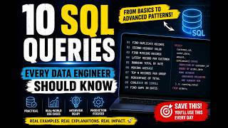 10 SQL Queries Every Data Engineer Should Know | Real-World SQL Examples