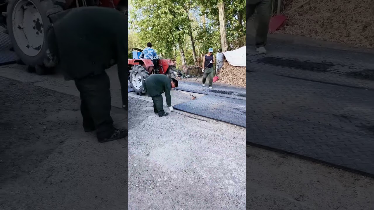 Sharing methods for building temporary roads with steel plates