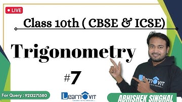 #7Trigonometry #chapter21 B #class10math #avss #abhisheksir #learnovit #cbse #icse #trigonometry