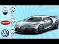 Guess the car brand by car famous cars