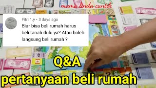 cara beli rumah di monopoli. apakah harus beli tanah dulu atau langsung membeli rumah? Q\u0026A sobat.