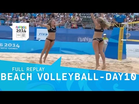 Beach Volleyball - Day 10 women's Semi-Finals | Full Replay | Nanjing 2014 Youth Olympic Games
