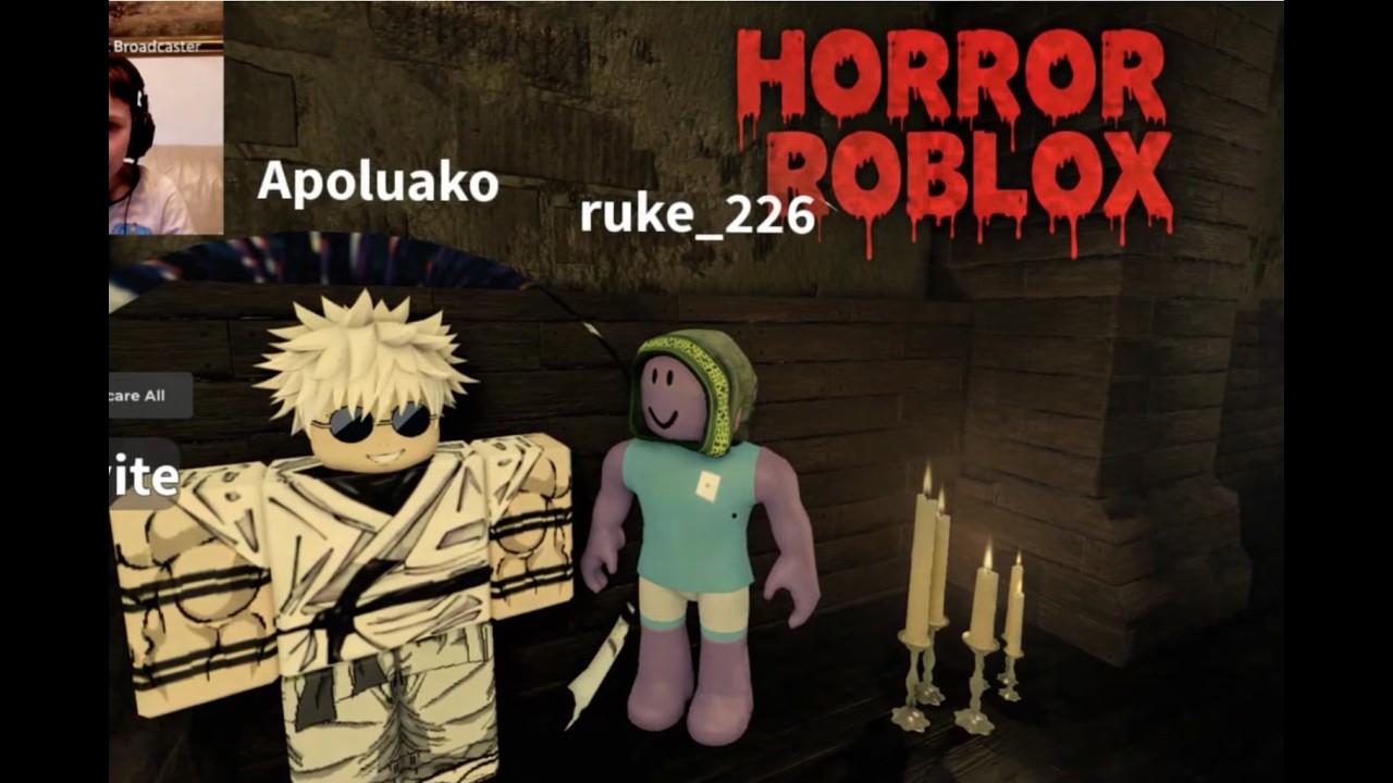 Играю в ужасную хоррор карту Roblox с подписчиком Apoluako!