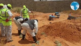 Libyan experts exhume mass graves recently discovered in Tarhuna