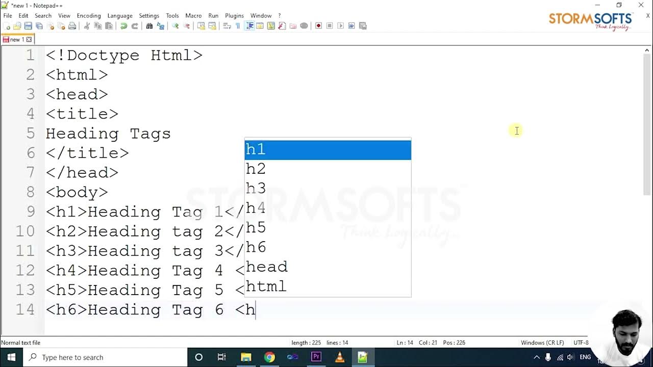 All Heading Tags in HTML Explain with Example [Marathi] YouTube