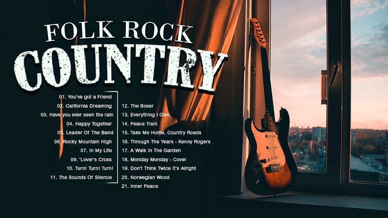 Folk Rock Country Music With Lyrics James Taylor, Jim Croce, John