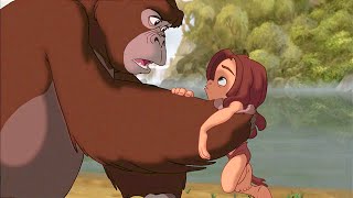 طفل ربته غوريلا بعد ما أهلو ماتو ولما كبر جاب حق أهلو و بقي زعيم الغوريلات ملخص فيلم Tarzan