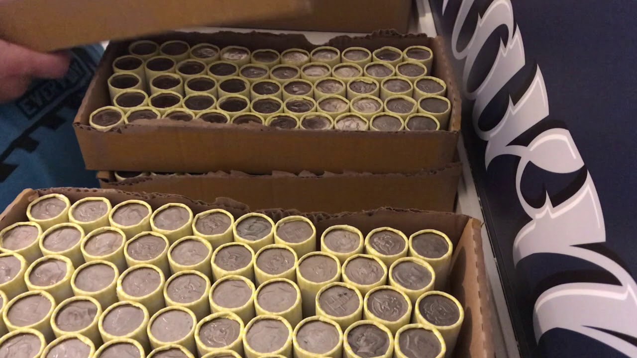 3,500.00 Silver Ender Half Dollar Hunt! Coin Roll Hunting Bank Boxes YouTube