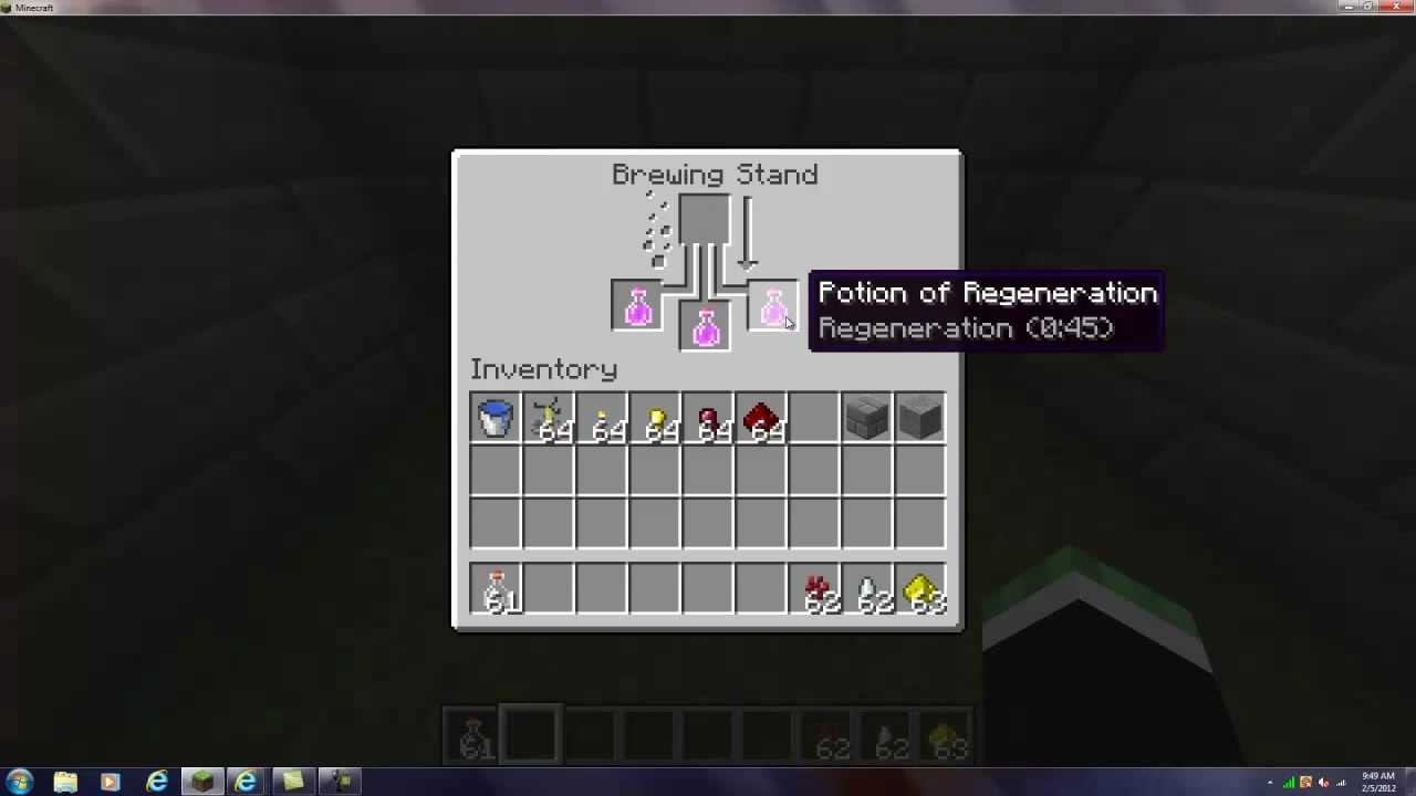 MC How To Make: Ep.13 Potion of Regeneration II (Minecraft 1.1) - YouTube
