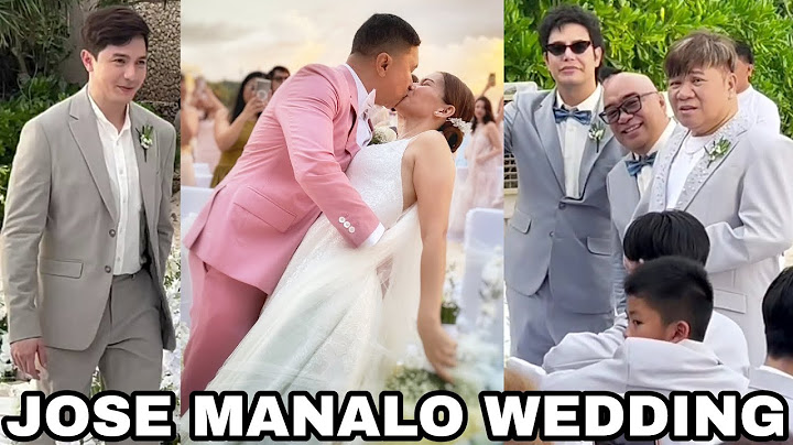 FULL VIDEO: KASAL ni JOSE MANALO and MERGENE MARANAN WEDDING
