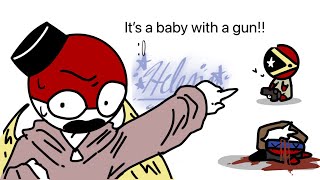 Baby with a gun \/shit post ?\/ #countryhumans #animation