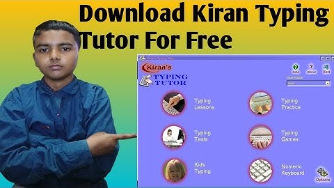 How to download Kiran typing tutor