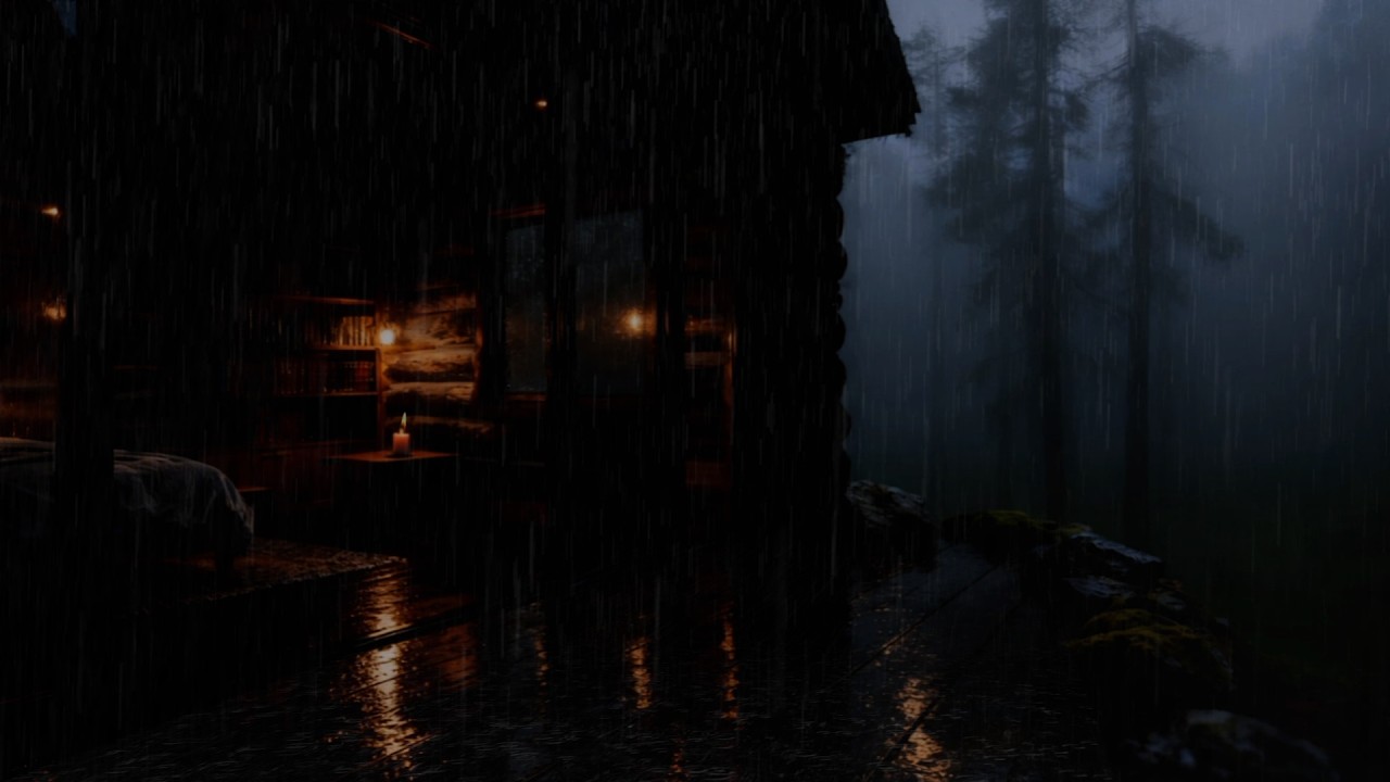 Deep Forest Rain at Night 🌧 Soft Rain Sounds for Deep Sleep