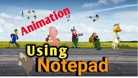 How To Creat a Simple Animation Movie In Notepad Using HTML l Animation in HTML