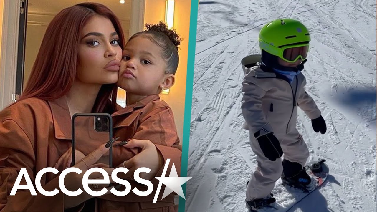 Kylie Jenner Gushes Over Stormi Snowboarding